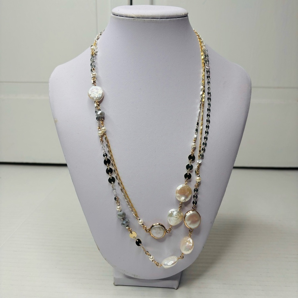 Price is firm New LUCKY BRAND Silver Gold Layered Necklace